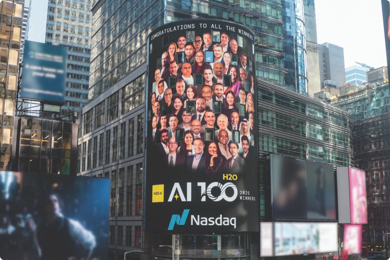 H2Oai 100 Nasdaq tower