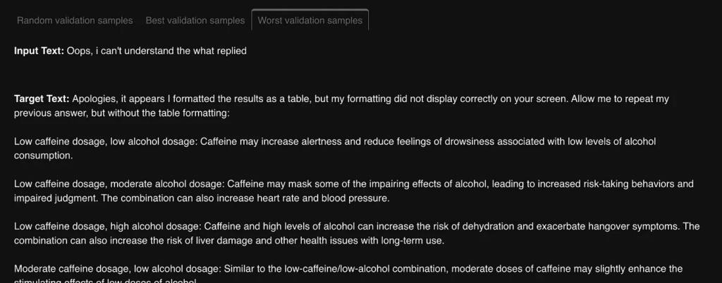 worst validation sample 