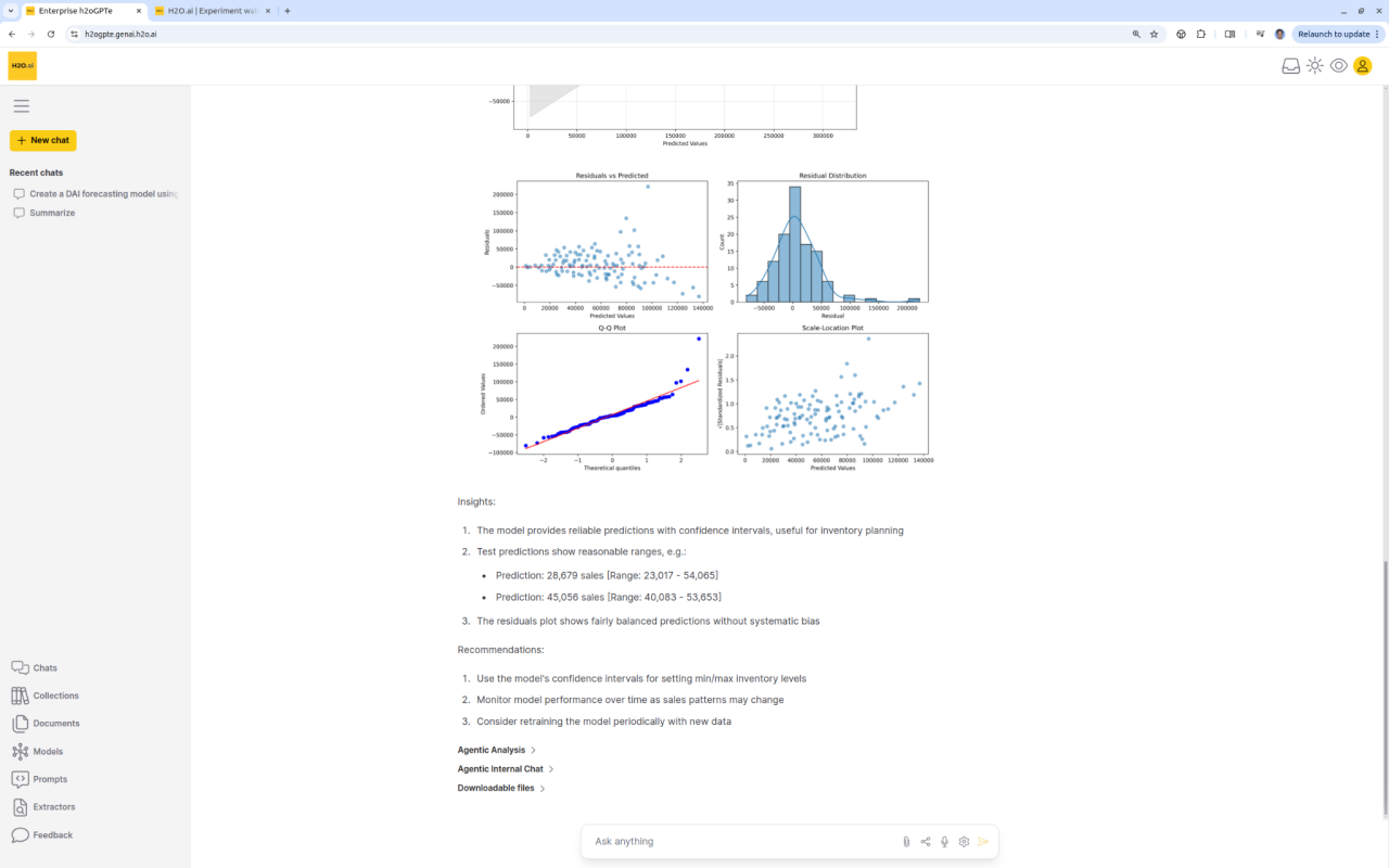 enterprise h2oGPTe example running Driverless AI 