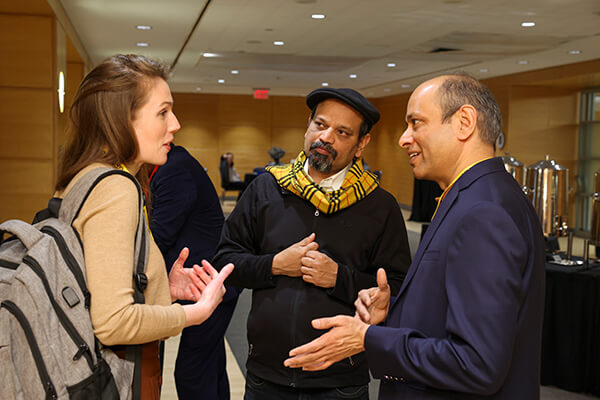 coffee chat during an event break