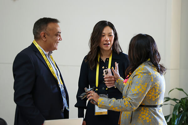 H2O employees chatting