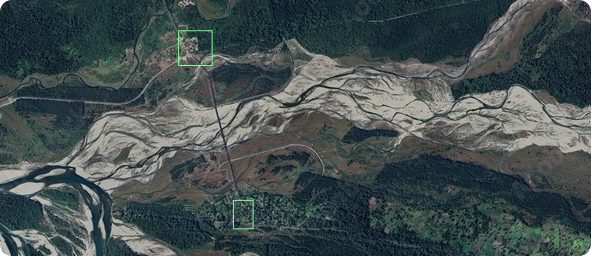 satellite image of a mountain